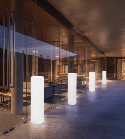 Светильник Цилиндр 40х40 питание от АКБ, RGB