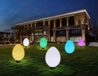 Светильник Яйцо 116х180 солнечная батарея, RGB