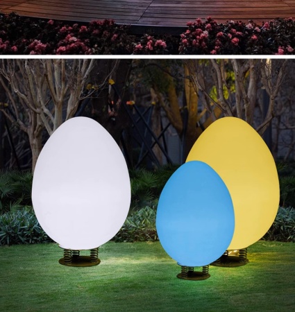 Светильник Яйцо 54х95 питание от АКБ, RGB